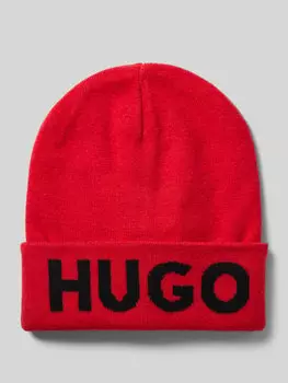 Шапочка с этикеткой HUGO, красный