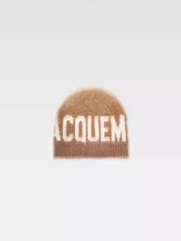 Шапочка с логотипом JACQUEMUS The Logo beanie, кэмел