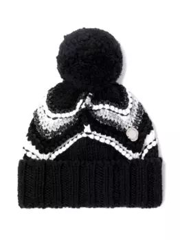 Шапочка с помпонами Missoni Kids, черный