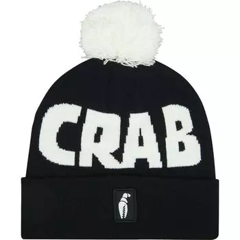 Шапочка с помпоном Crab Grab, черный/белый