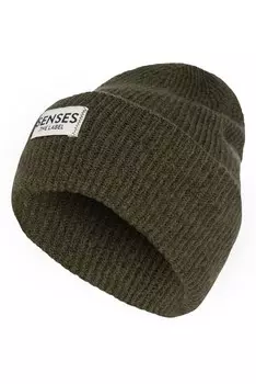 Шапочка SENSES.THE LABEL, темно-зеленый