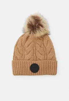 Шапочка ШАПКА Guess, кофейно-кремовая