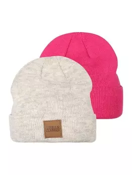 Шапочка Urban Classics, цвет mottled grey/Raspberry