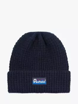 Шапочка вафельной вязки Penfield, цвет Navy Blazer