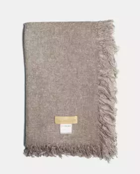 Шарф 100% кашемир коричневого цвета Bel Cashmere, коричневый