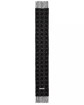 Шарф Acne Studios, черный/серый