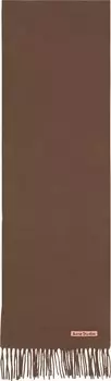 Шарф Acne Studios Skinny Fringe Wool 'Chocolate Brown', разноцветный