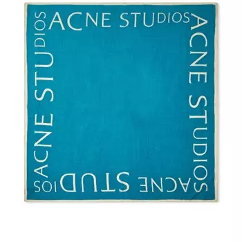 Шарф Acne Studios Vabone, голубой