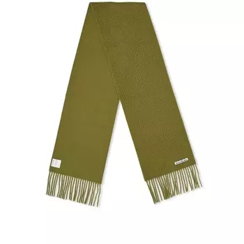 Шарф Acne Studios Vargo из вареной шерсти, оливковый