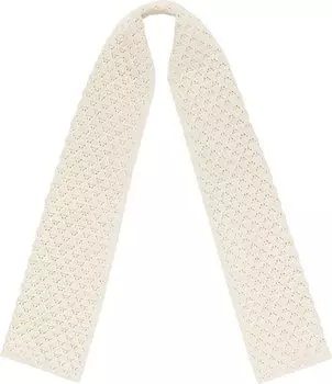 Шарф Aim Leon Dore Eyelet Knit 'Pristine', белый