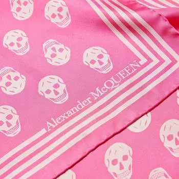 Шарф Alexander McQueen Biker Skull Scarf