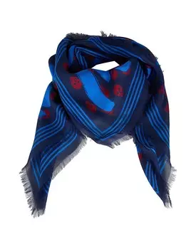 Шарф Alexander Mcqueen, лазурный