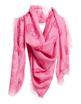 Шарф Alexander Mcqueen, розовый