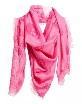 Шарф Alexander Mcqueen, розовый