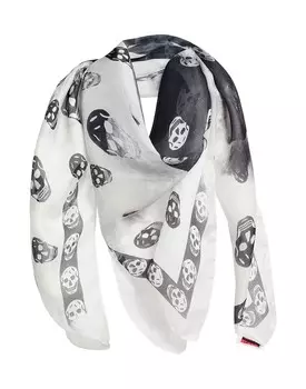 Шарф Alexander Mcqueen, светло-серый
