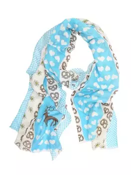 Шарф Allgu Rebell, бирюзовый