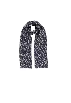 Шарф Armani Exchange двухсторонний, синий/серый