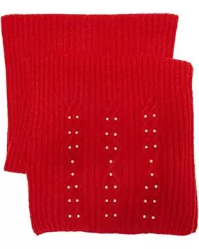 Шарф Badgley Mischka Beret and Scarf Set, красный