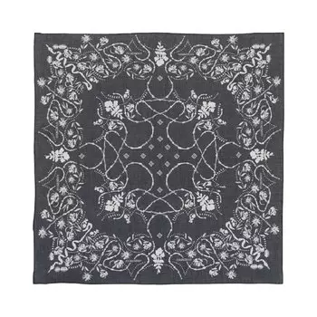 Шарф-бандана из колючей проволоки с принтом от Givenchy, темно-синий