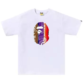 Шарф BAPE Fans Ape Head Tee 'White', белый