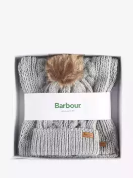 Шарф Barbour Cable Knit Hat &, серый