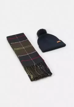 Шарф Barbour ПОДАРОЧНЫЙ НАБОР ШАРФОВ DOVER BEANIE HAILES, цвет classic