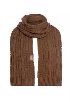 Шарф BOBBY Knit Factory, цвет tobacco