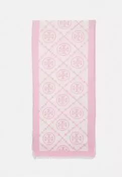 Шарф Bordered Oblong Tory Burch, фуксия