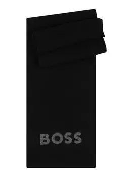Шарф BOSS Scarf Elio, черный