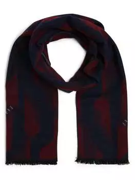 Шарф Bugatti, цвет marine aubergine