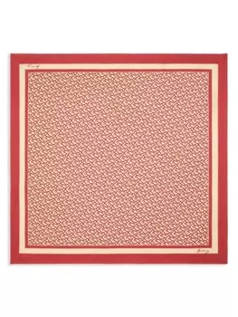 Шарф Burberry B Charm, красный