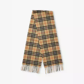 Шарф Burberry Check, бежевый / черный