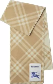 Шарф Burberry Check Wool 'Light Archive Beige', разноцветный