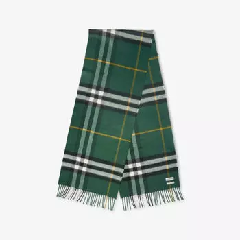 Шарф Burberry из кашемира, зеленый