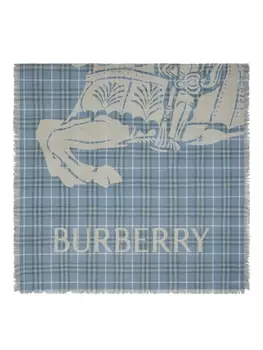 Шарф Burberry Signature с рыцарским мотивом, синий