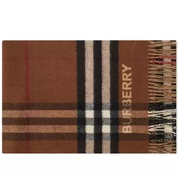 Шарф Burberry Split Check, коричневый