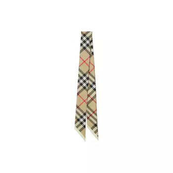 Шарф Burberry в клетку, бежевый