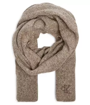Шарф Calvin Klein Jeans с добавлением шерсти, бежевый