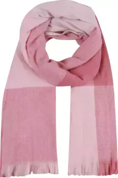 Шарф Capelli New York, полоски в крапинку, край с бахромой, цвет Hellrosa-Blassrosa-Meliert