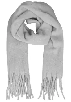 Шарф Capelli New York XXL со стильной бахромой, серый