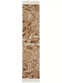 Шарф Carousel EKD Burberry, коричневый