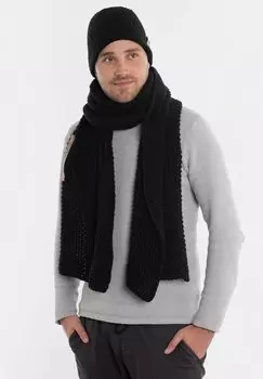 Шарф CARRY Knit Factory, цвет black