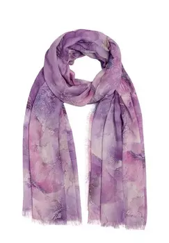 Шарф Caspar, фиолетовый