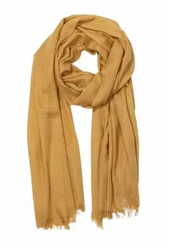 Шарф Caspar, горчично-желтый