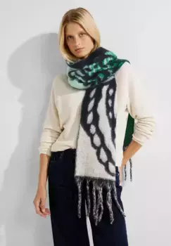 Шарф Cecil с графическим узором, синий