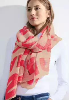 Шарф Cecil с надписью, коралловый