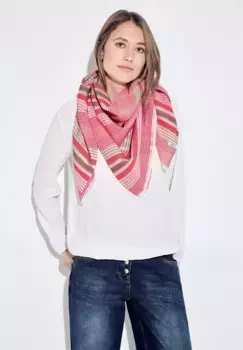 Шарф Cecil в полоску, белый