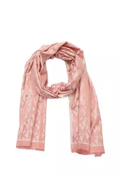 Шарф CHARM BLOCKED LIGHT WEIGHT MICHAEL Michael Kors, светло-розовый