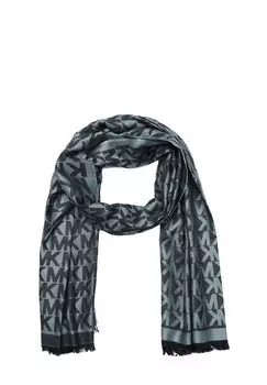 Шарф CHARM BLOCKED LIGHT WEIGHT MICHAEL Michael Kors, темно-синий