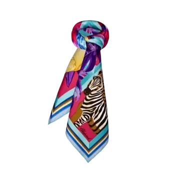 Шарф Chopard Animal World Scarf - Фуксия - 90 x 90 см